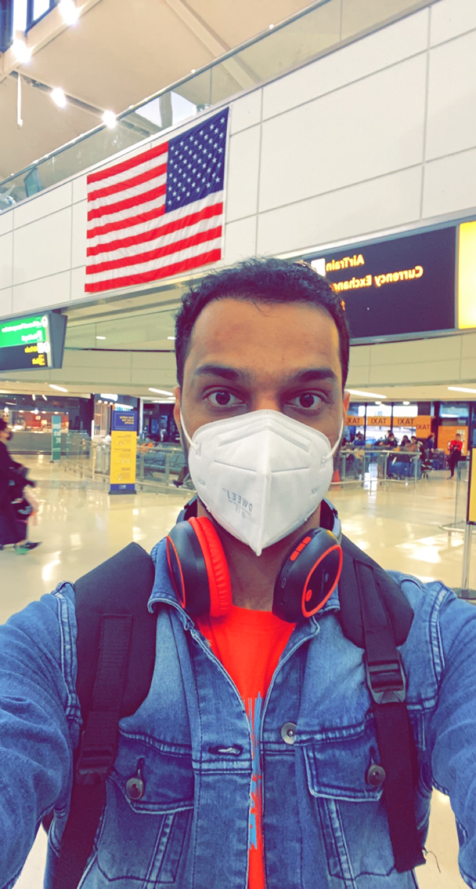 U.S. arrival for master's